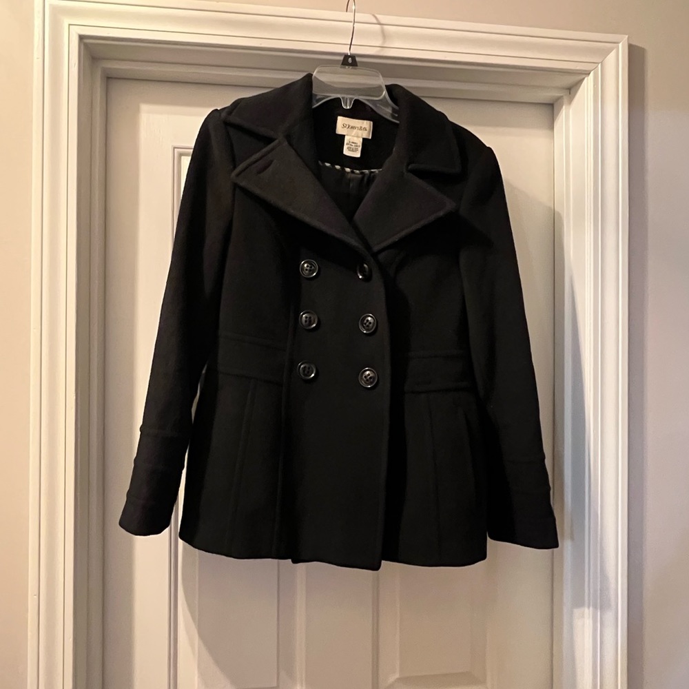 Black pea coat